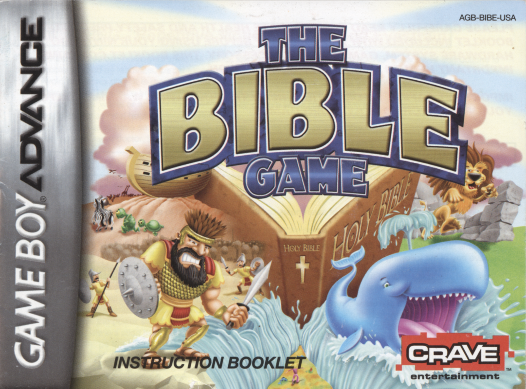 The Bible Game box art for GameBoy Advance